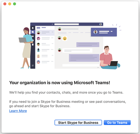Skype for business not working on mac mojave